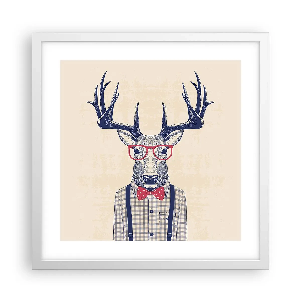 Poster în ramă albă - O extravaganță jucăușă - 40x40 cm