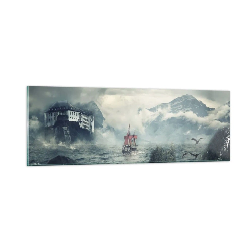 Tablou pe sticlă - Pe ape magice - 90x30 cm
