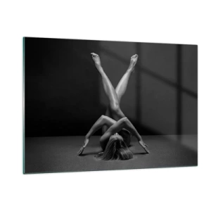 Tablou pe sticlă - Geometria nudității - 120x80 cm
