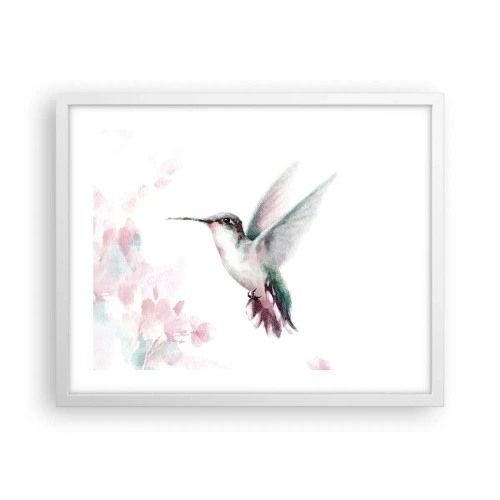Poster în ramă albă - Oprit în mișcare - 50x40 cm