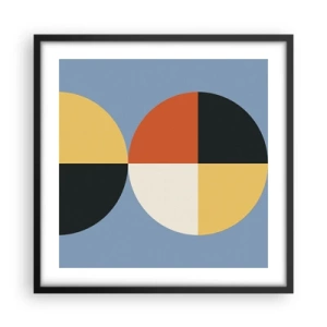 Poster în ramă neagră - Uită-te și numără - 50x50 cm