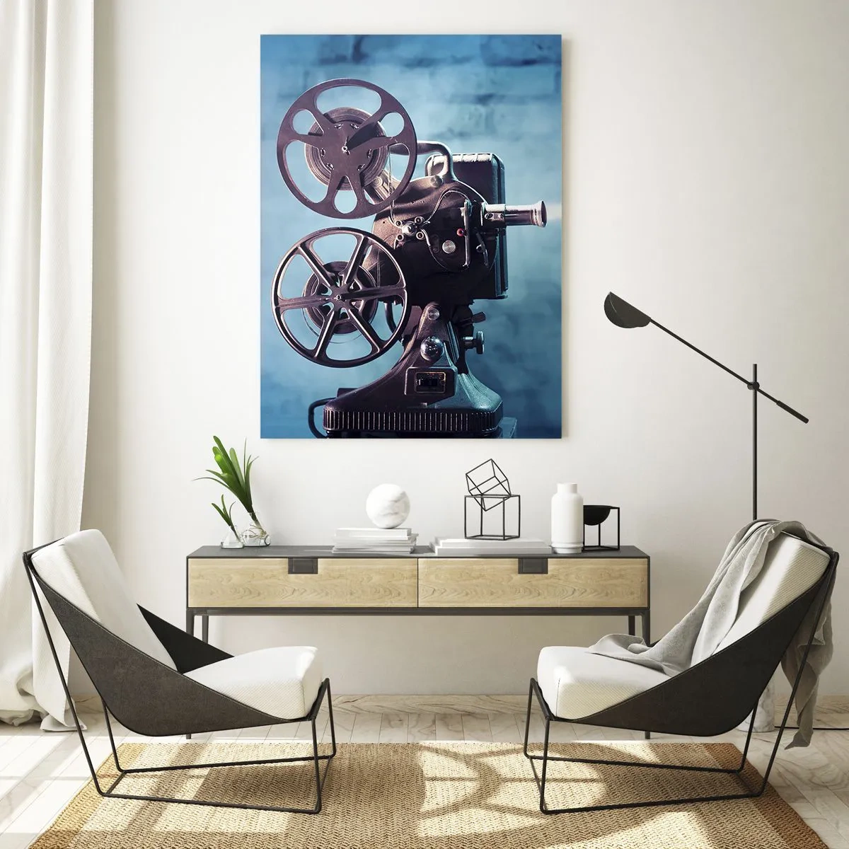 Tablou pe sticlă - Într-un cinematograf vechi - 50x70 cm