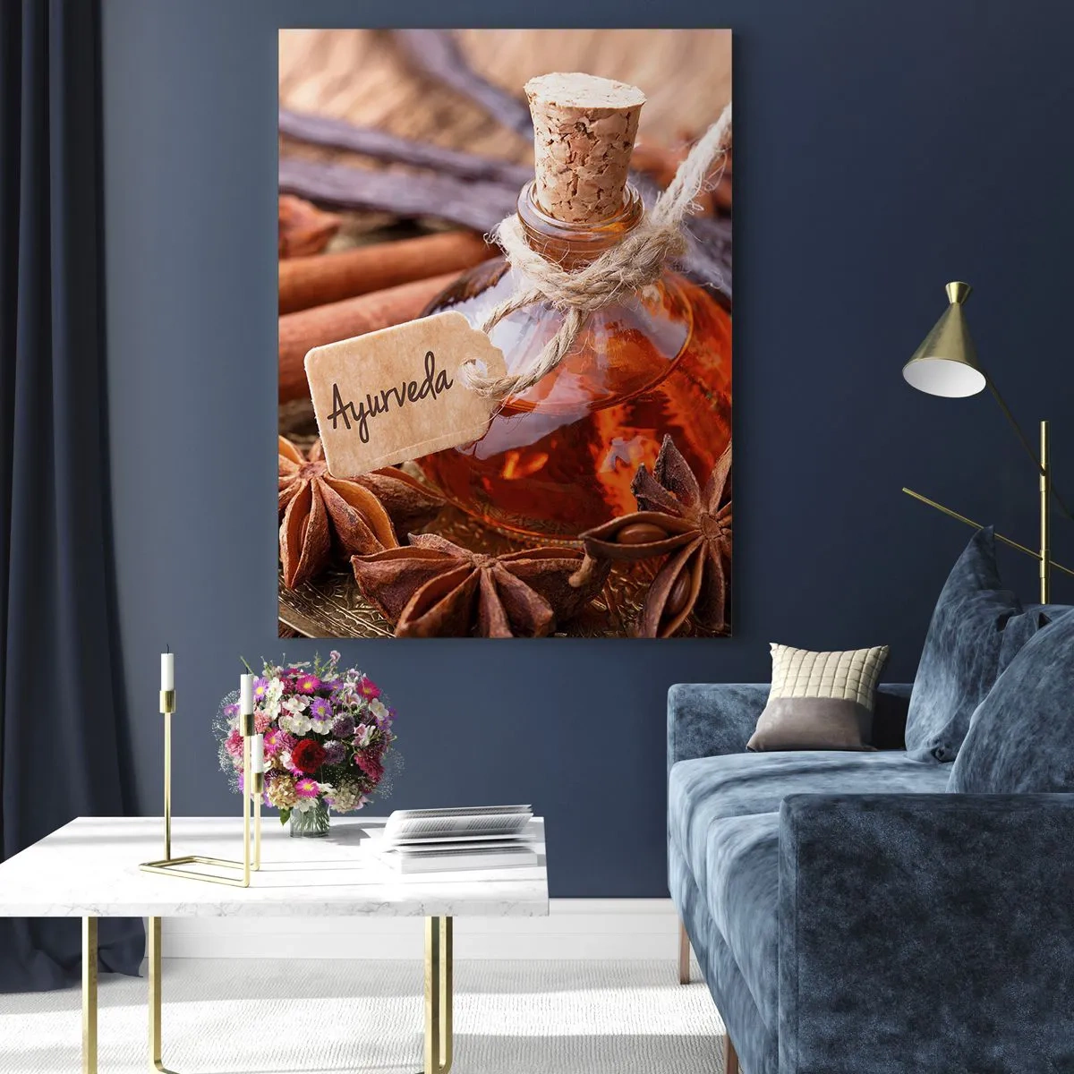 Tablou pe sticlă - Unitatea trupului și a spiritului - 70x100 cm