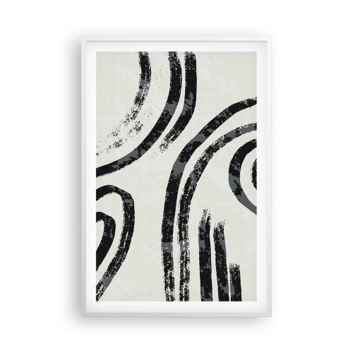 Poster în ramă albă - Pe jumătate oprit - 61x91 cm