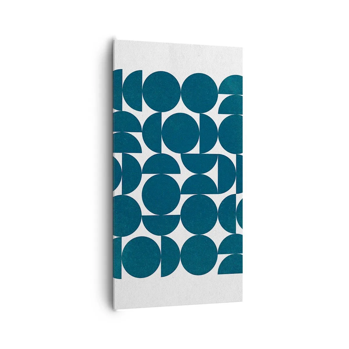 Tablou pe pânză - Cercuri și semicercuri - 65x120 cm
