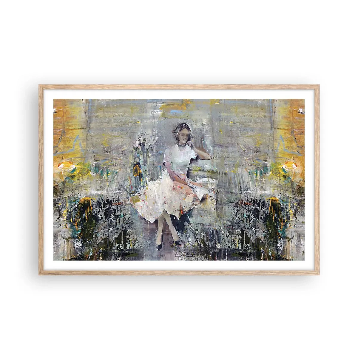 Poster în ramă de stejar deschis - Clasică și modernă - 91x61 cm