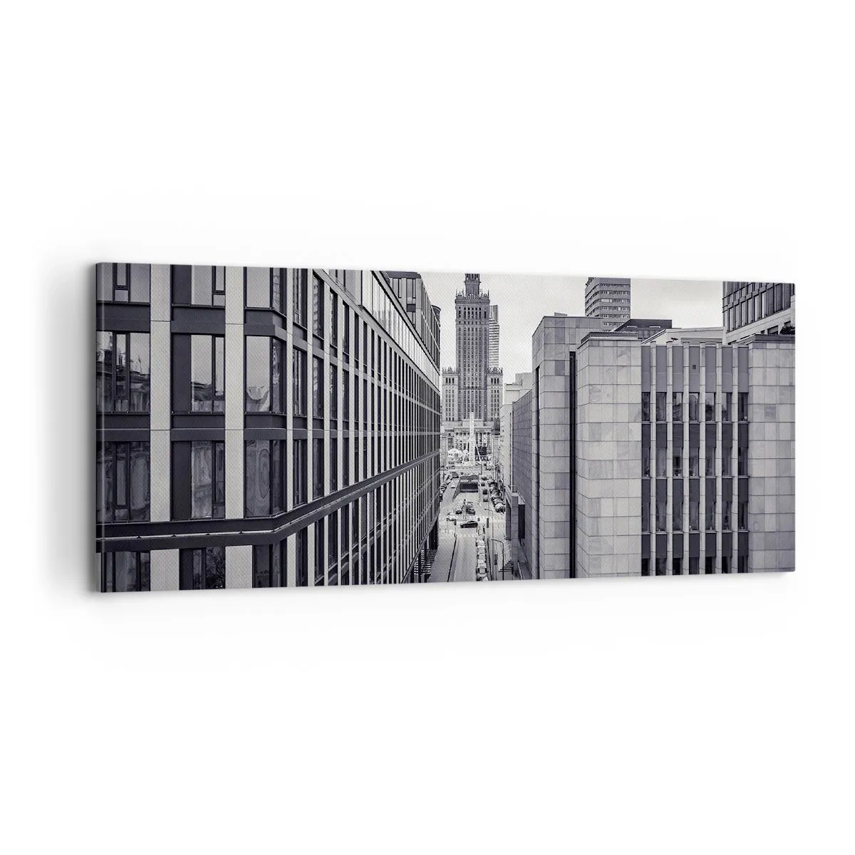 Tablou pe pânză - Vale citadină din Varșovia - 100x40 cm