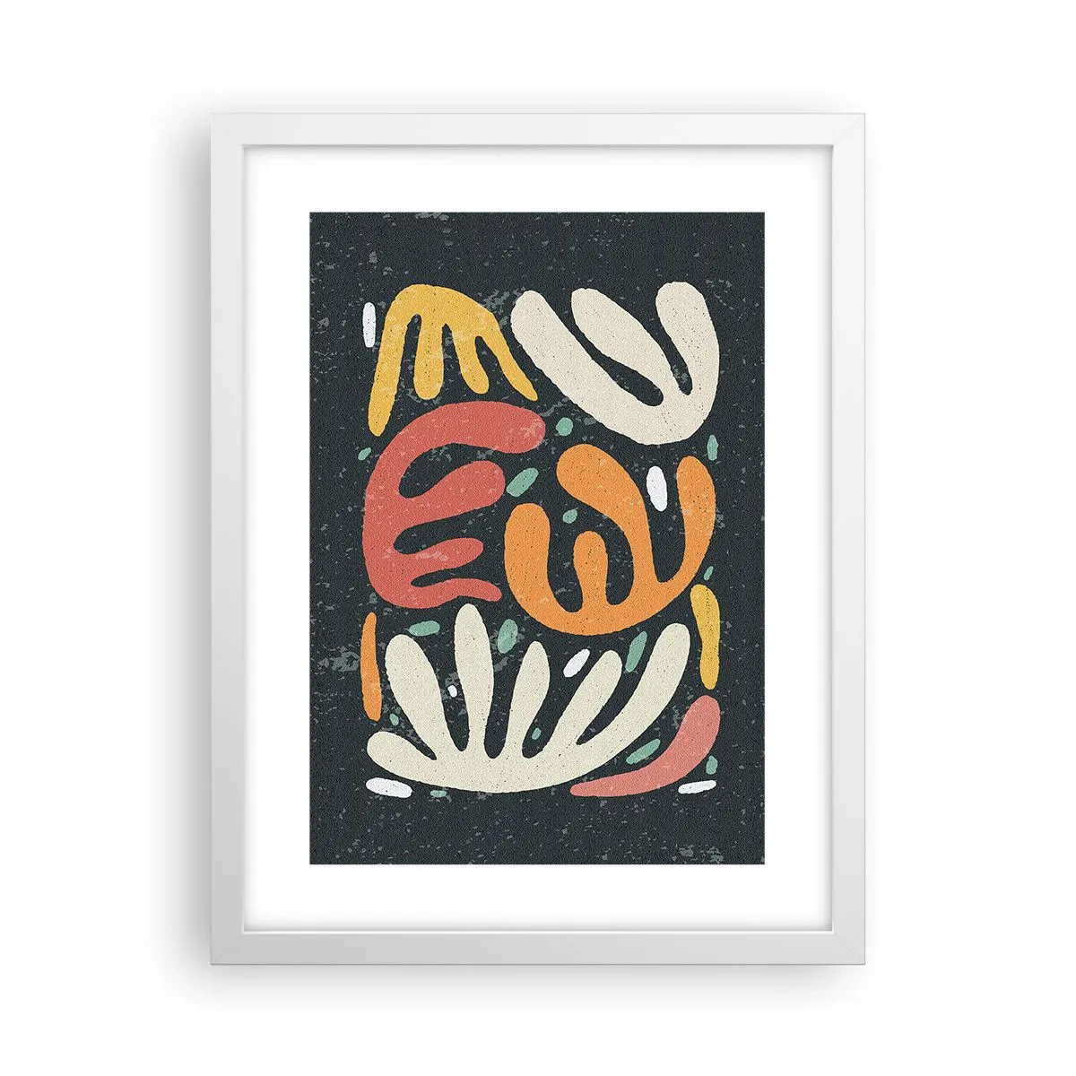 Poster în ramă albă - Compoziție - te-am prins - 30x40 cm