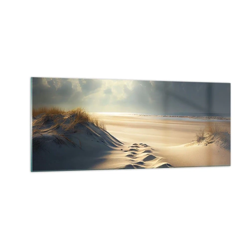 Tablou pe sticlă - Peisaj liniștitor - 100x40 cm