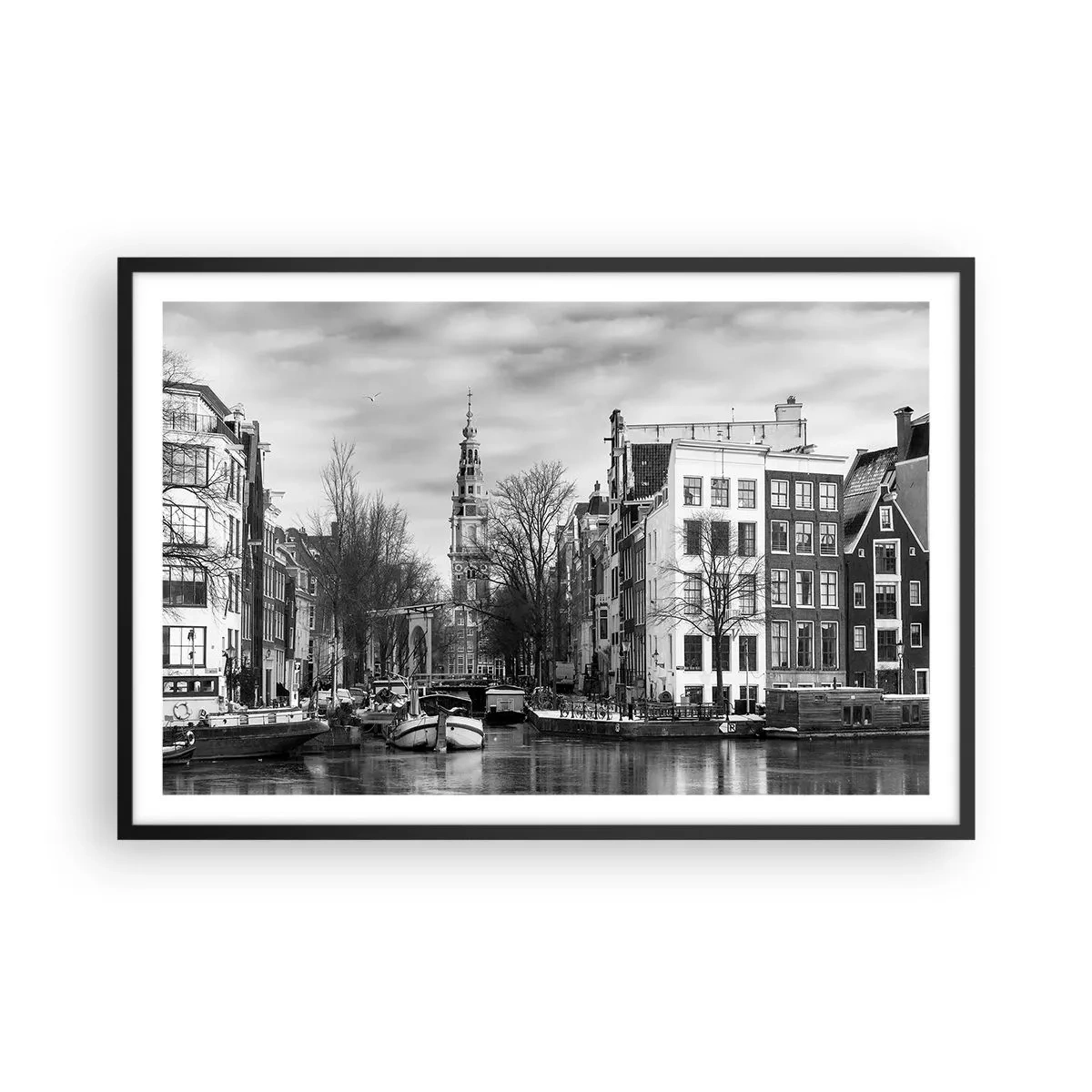Poster în ramă neagră - Amsterdam vibes - 91x61 cm