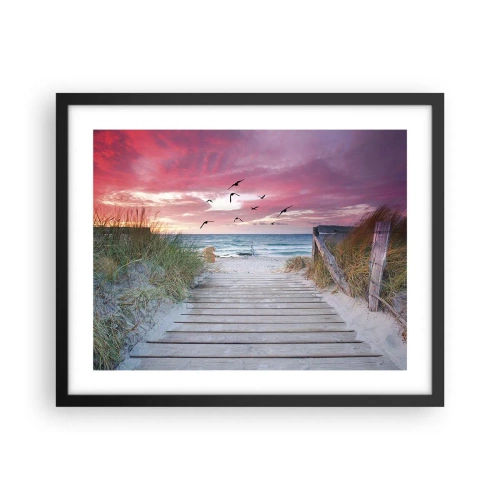 Poster în ramă neagră - Impresie baltică - 50x40 cm