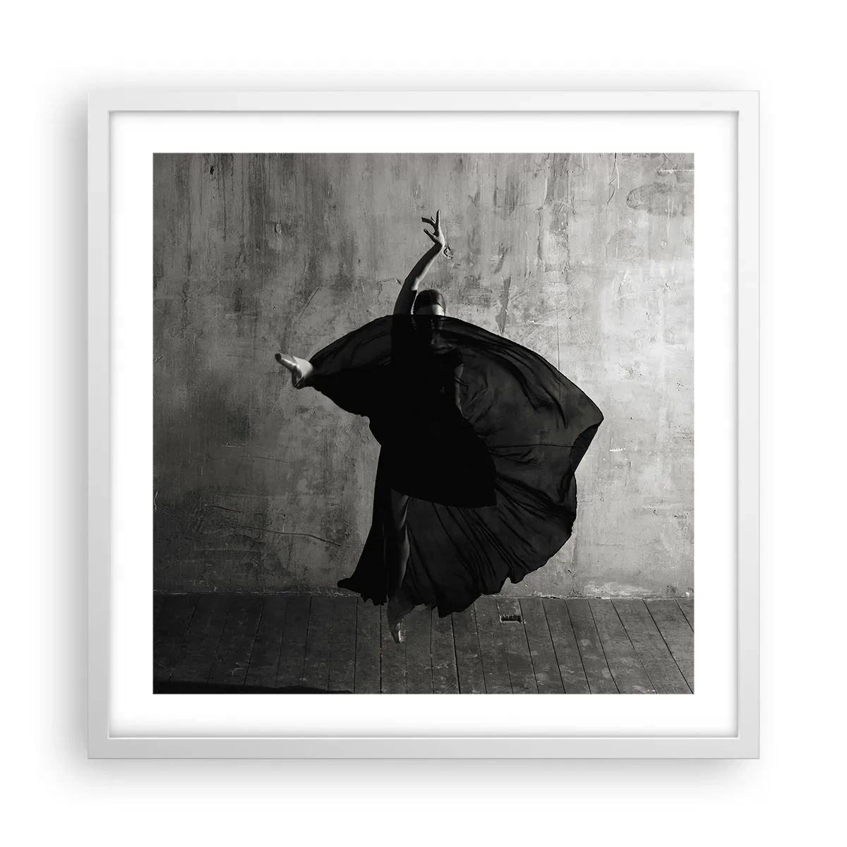 Poster în ramă albă - Un pas pasional - 50x50 cm