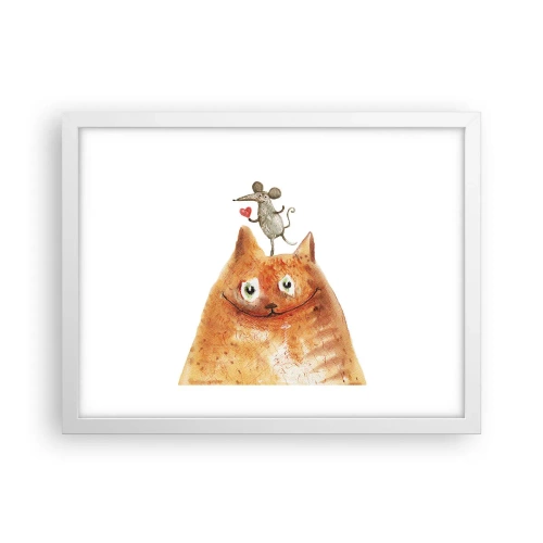 Poster în ramă albă - Paradoxurile iubirii - 40x30 cm