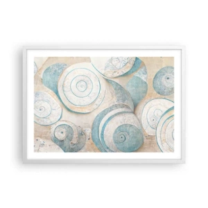 Poster în ramă albă - Ce ascunde cochilia? - 70x50 cm