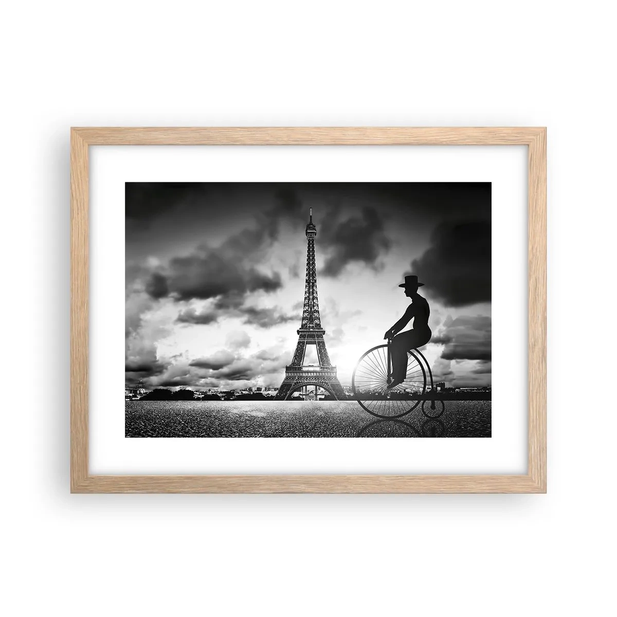 Poster în ramă de stejar deschis - Dorul de Belle Epoque - 40x30 cm