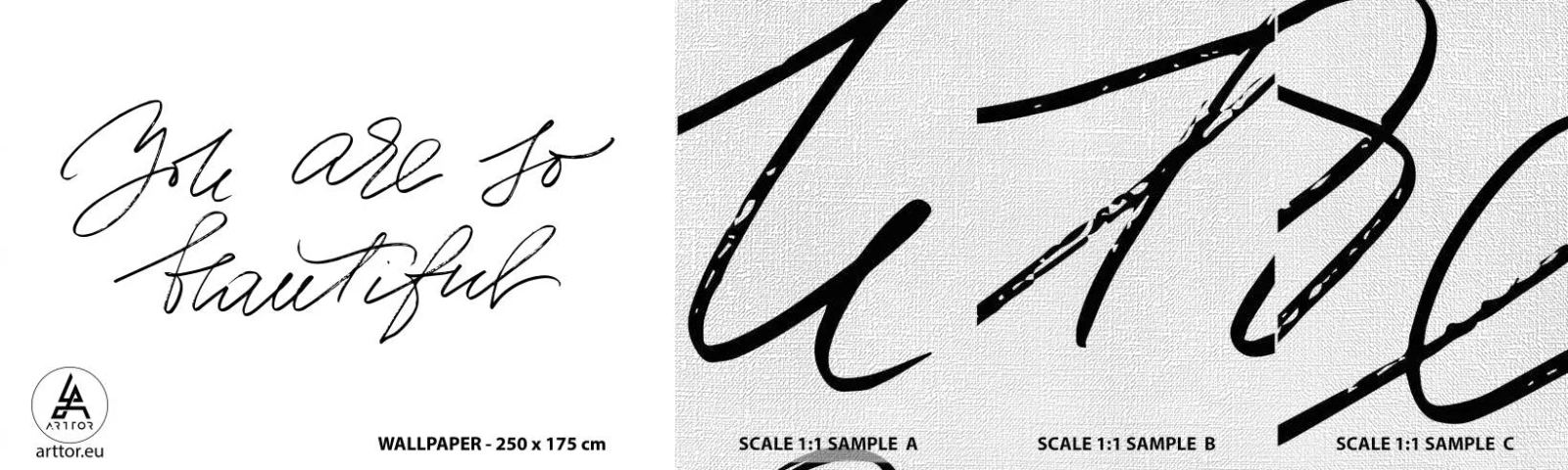 Mostră tapet Premium Canvas - Serios, crede-mă... - Tipografie, Afirmare, Maxim - 100x30 cm