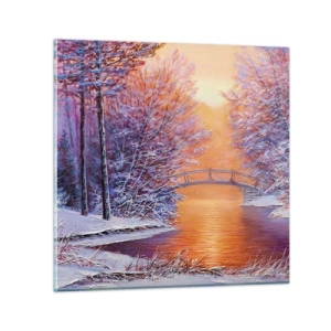 Tablou pe sticlă - Hai să ne întâlnim aici - 70x70 cm