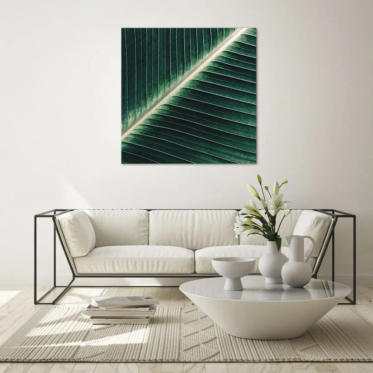 Tablou pe sticlă - Ritmul naturii - 60x60 cm