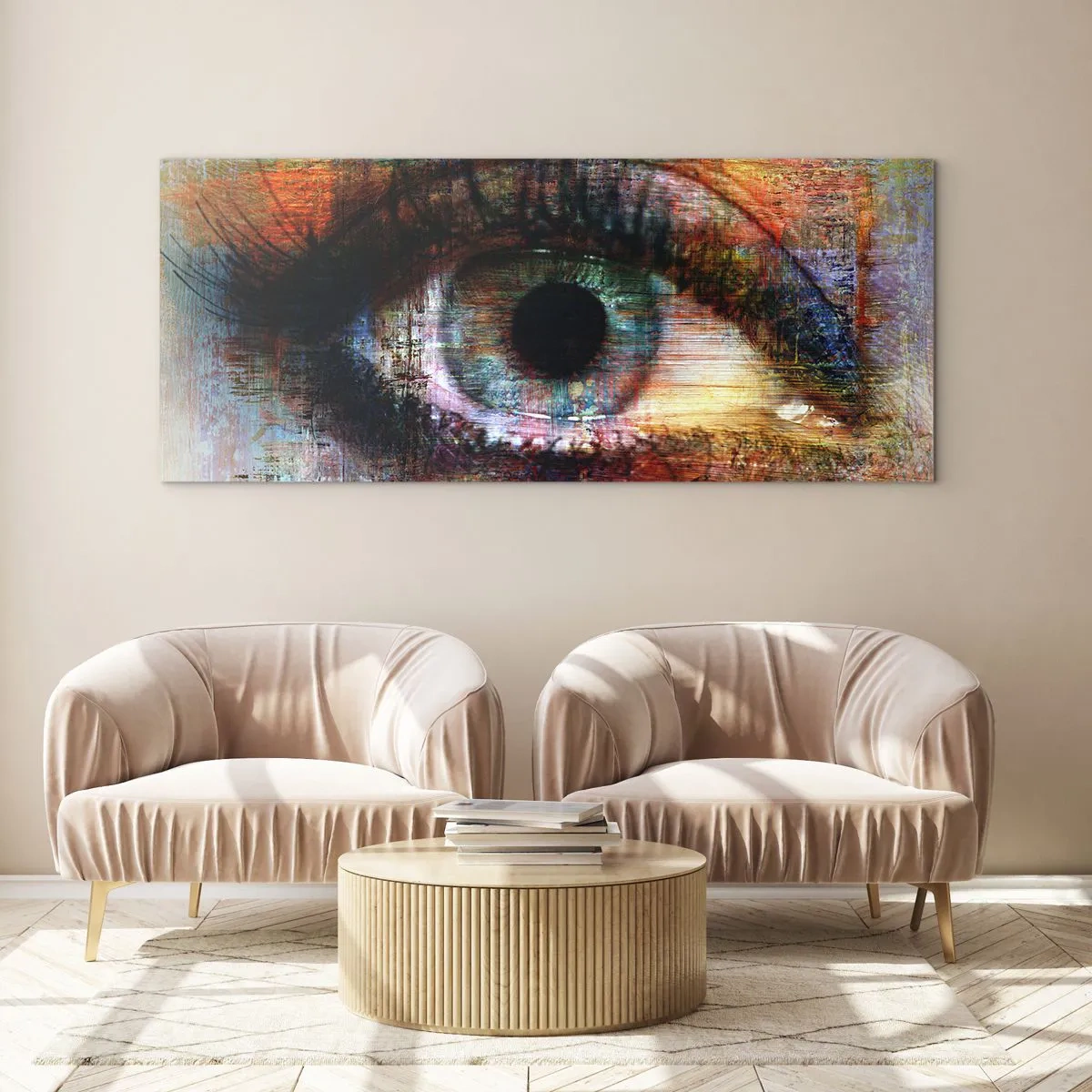 Tablou pe sticlă - Poți privi în suflet - 120x50 cm