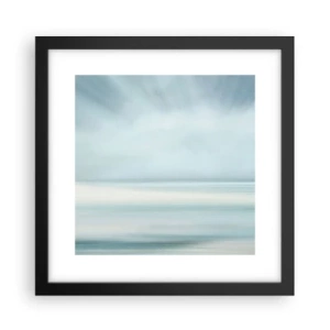 Poster în ramă neagră - Liniște până la orizont - 30x30 cm