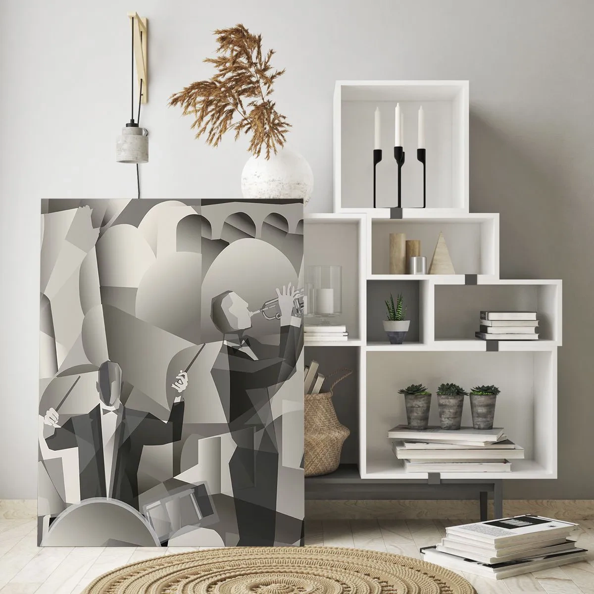 Tablou pe sticlă - În spațiul sunetelor - 50x70 cm