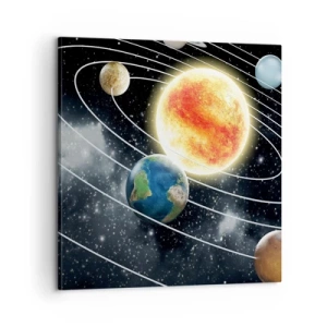 Tablou pe pânză - Dans cosmic - 60x60 cm