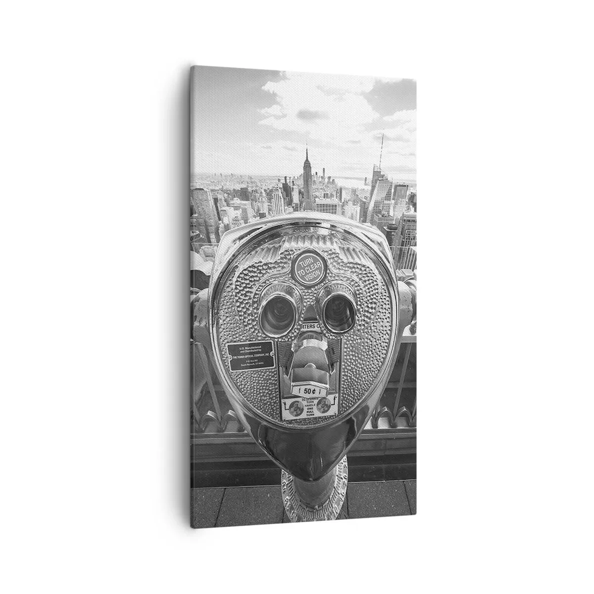 Tablou pe pânză - Orașul de deasupra orașelor - 55x100 cm