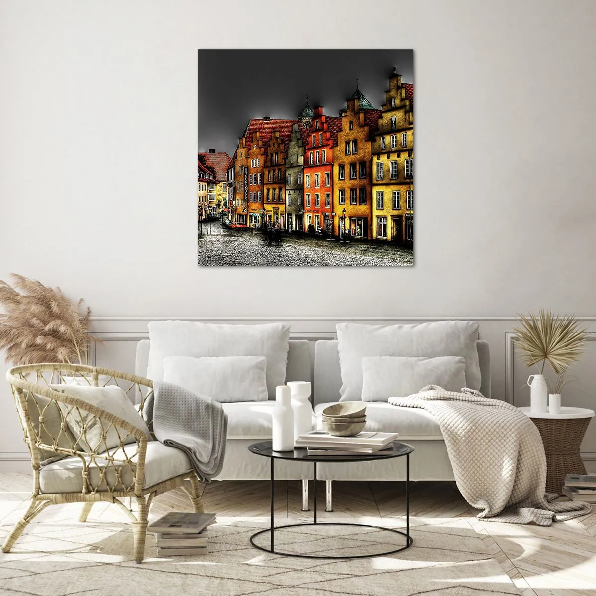 Tablou pe sticlă - Doar o trăsură fermecată mai lipsește - 50x50 cm