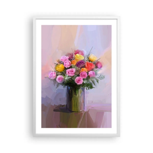 Poster în ramă albă - Frumusețe reținută - 50x70 cm