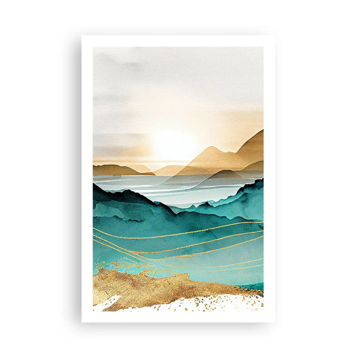 Poster - La limita abstracției - peisaj - 61x91 cm