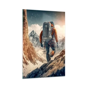 Tablou pe sticlă - Războinic singuratic - 80x120 cm