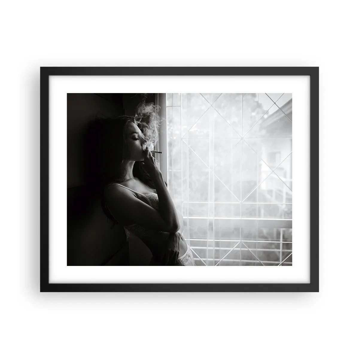 Poster în ramă neagră - Un moment senzual - 50x40 cm