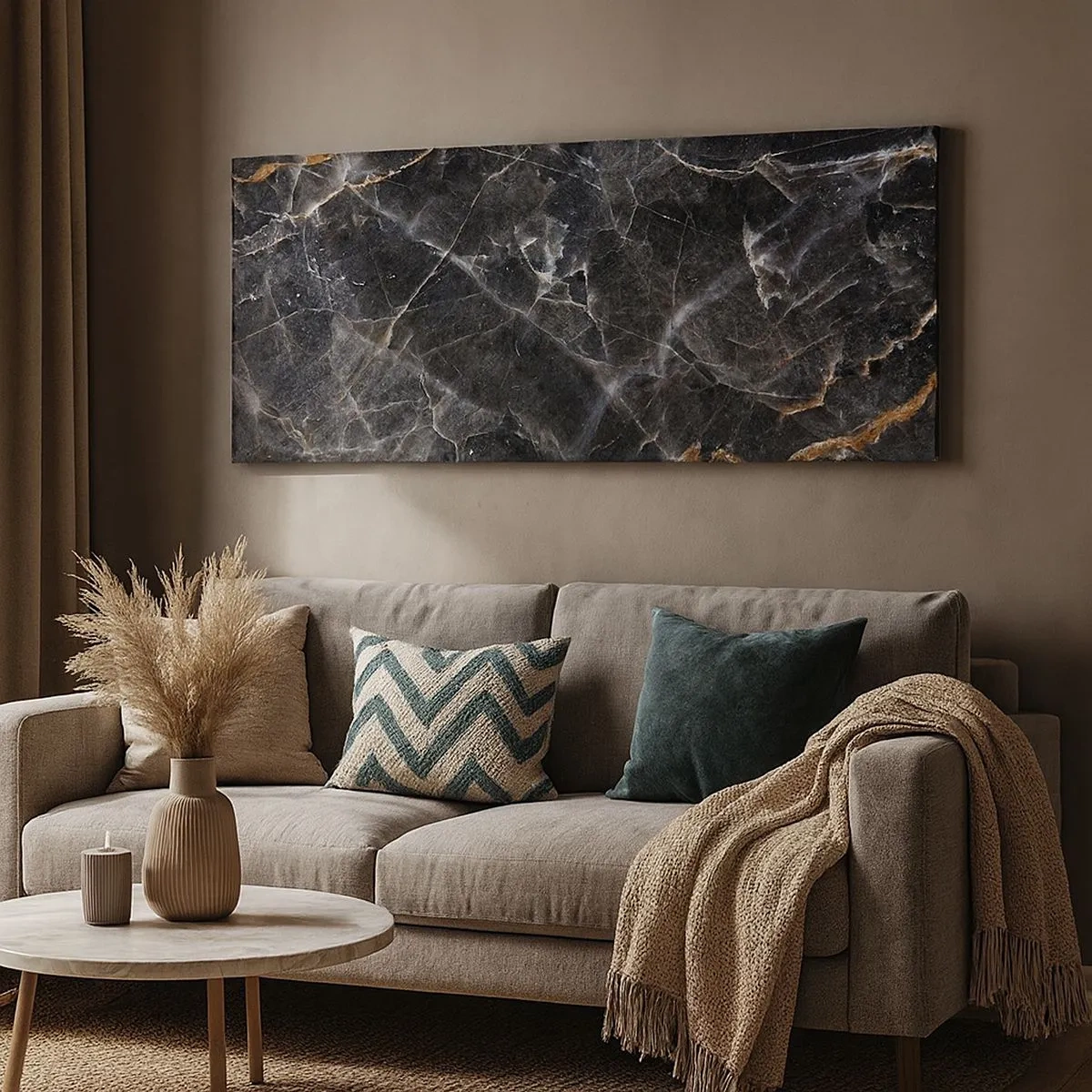 Tablou pe pânză - Viața interioară a unei pietre - 100x40 cm