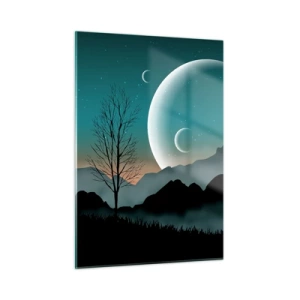 Tablou pe sticlă - Carnavalul unei nopți înstelate - 50x70 cm