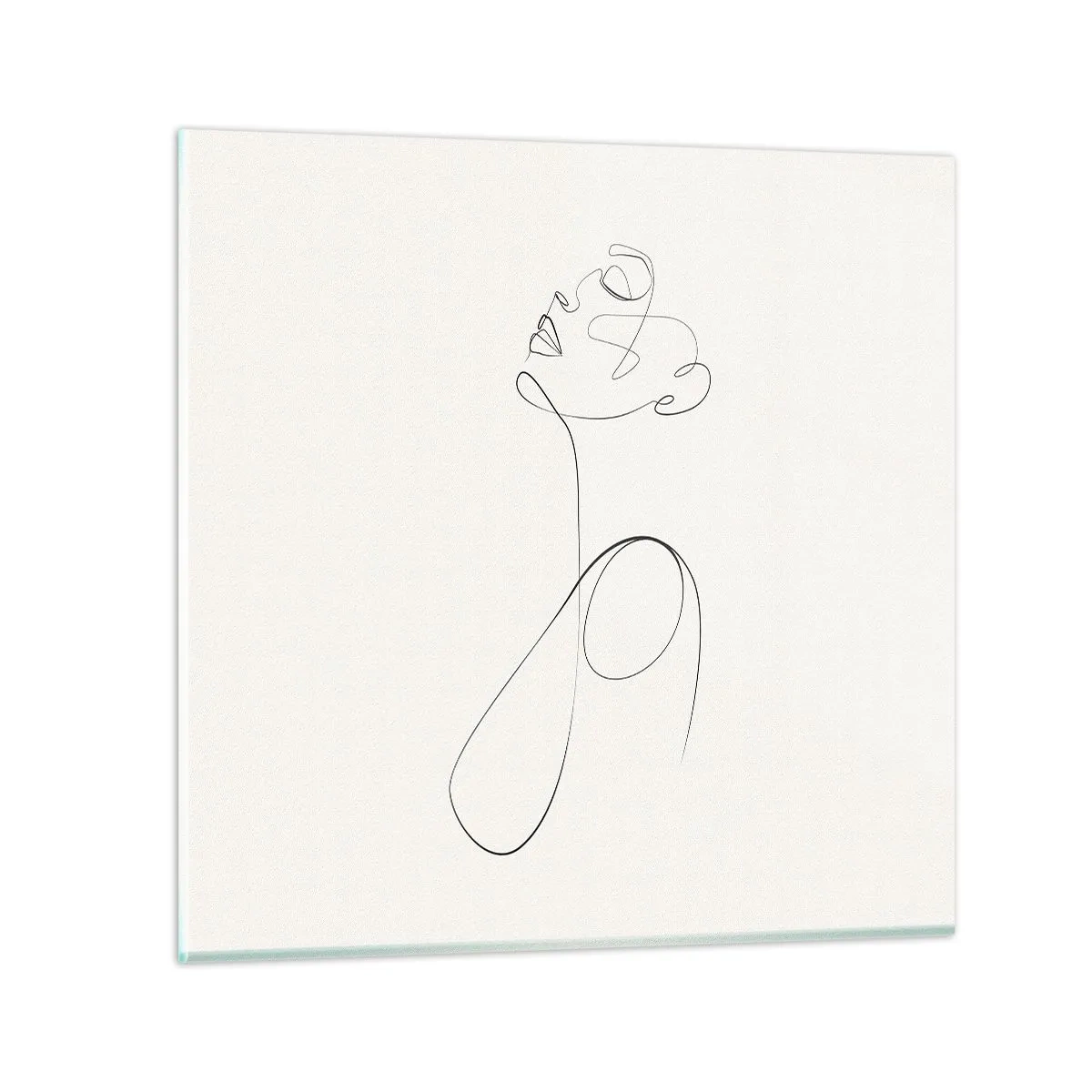 Tablou pe sticlă - Încâlcită în vise - 30x30 cm
