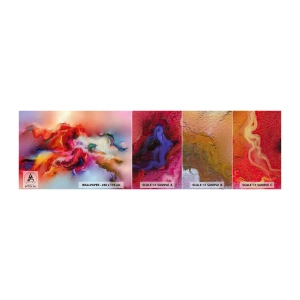 Mostră tapet Premium Canvas - Cum să prinzi visul - fum - Abstracția, Bucată, Acril - 100x30 cm