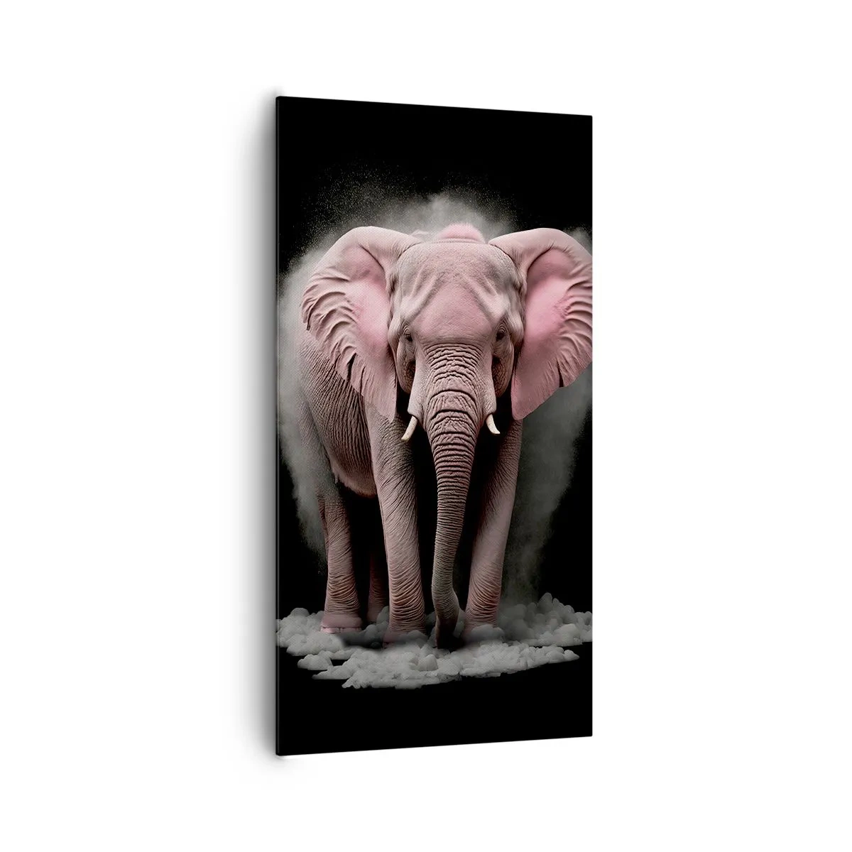 Tablou pe pânză - Să nu te gândești la elefantul roz! - 65x120 cm