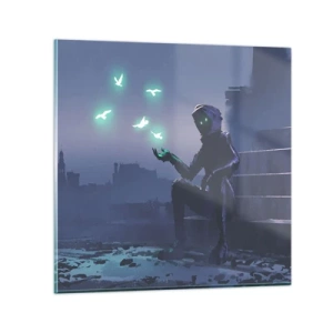 Tablou pe sticlă - Viața se va întoarce - 40x40 cm