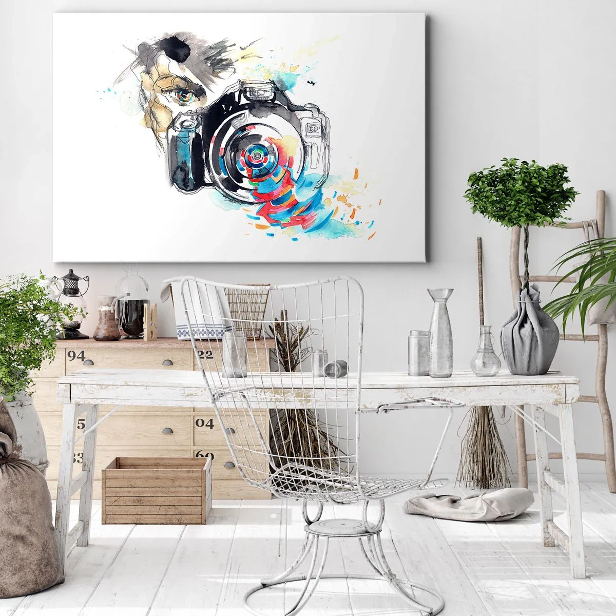 Tablou pe pânză - În ochiul obiectivului - 120x80 cm