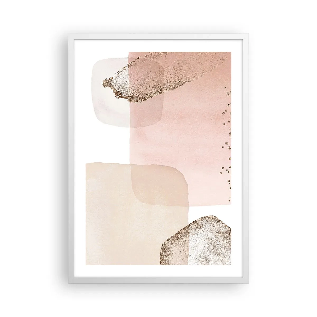 Poster în ramă albă - O privire prin culoare - 50x70 cm