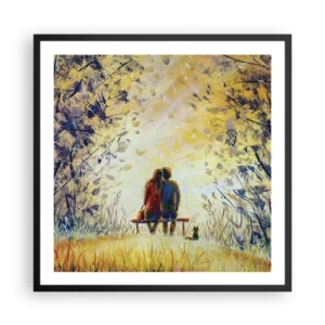 Poster în ramă neagră - Un moment magic - 60x60 cm