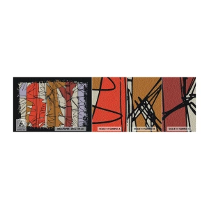 Mostră tapet autocolant Deluxe Sticker - Compoziție spontană - Abstracția, Bucată, Mâzgălituri - 100x30 cm