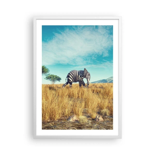 Poster în ramă albă - Griul nu mai este la modă - 50x70 cm