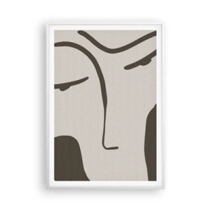 Poster în ramă albă - Ca într-un tablou de Modigliani - 70x100 cm