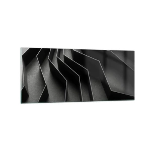 Tablou pe sticlă - Ordinea spațială - 120x50 cm