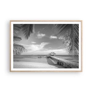 Poster în ramă de stejar deschis - O amintire sau un vis? - 100x70 cm