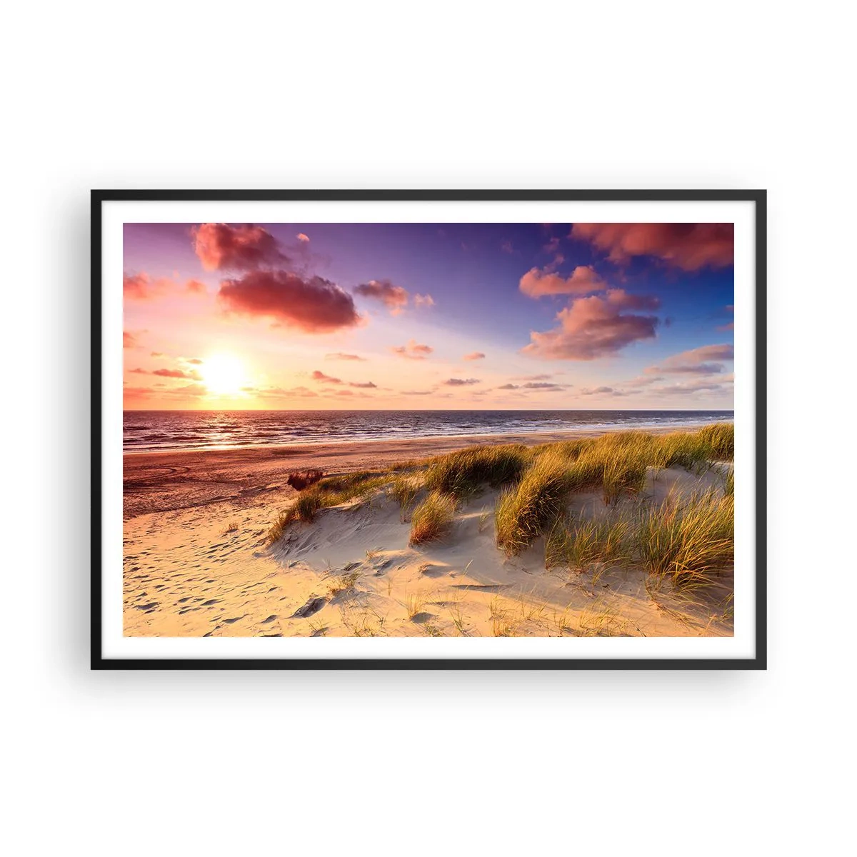 Poster în ramă neagră - Deja aerul de vară miroase - 100x70 cm