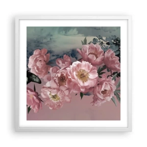 Poster în ramă albă - Apogeul romantismului - 50x50 cm