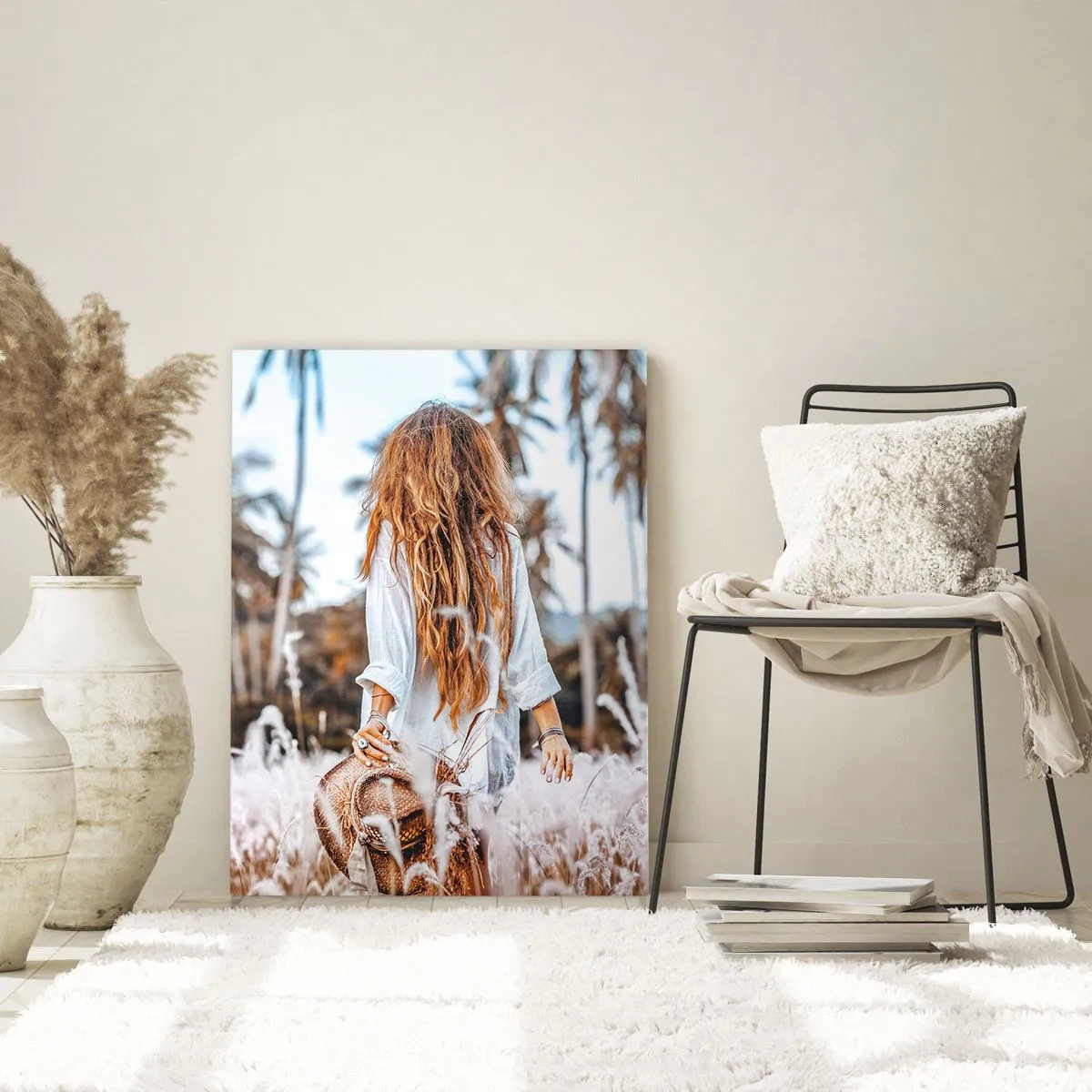 Tablou pe sticlă - Născută din puful de iarbă - 70x100 cm