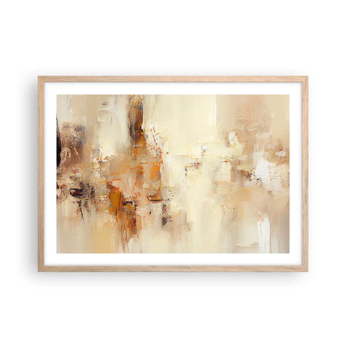 Poster în ramă de stejar deschis - Sufletul de chihlimbar - 70x50 cm